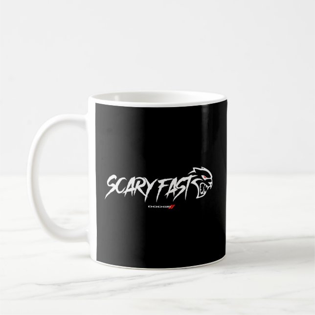 Dodge Hellcat Scary Fast Coffee Mug (Left)