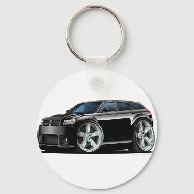 Dodge Magnum Black Car Key Ring (Front)