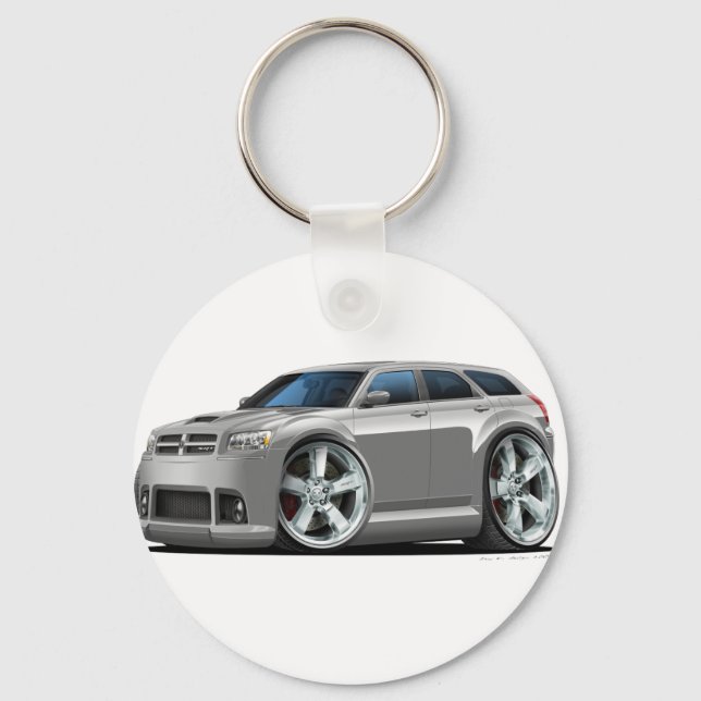 Dodge Magnum Silver Car Key Ring (Front)
