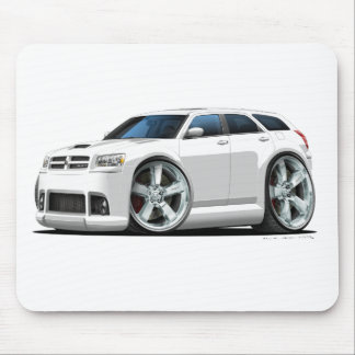 Dodge Magnum White Car Mouse Mat