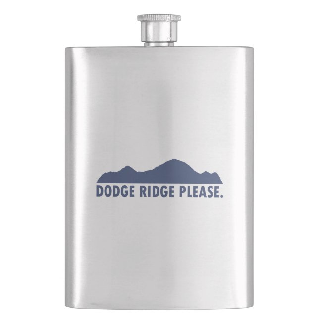 Dodge Ridge Please Hip Flask (Front)