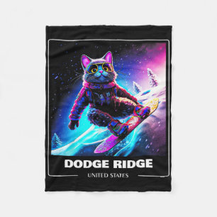 Dodge Ridge United States Ski Skiing Skier  Fleece Blanket