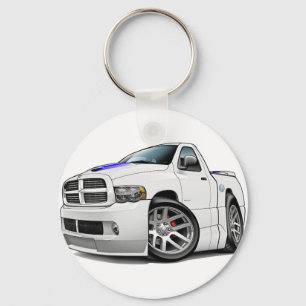 Dodge SRT10 Ram White Key Ring