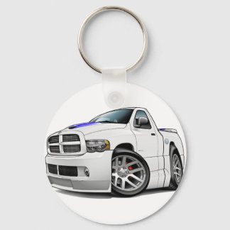 Dodge SRT10 Ram White Key Ring