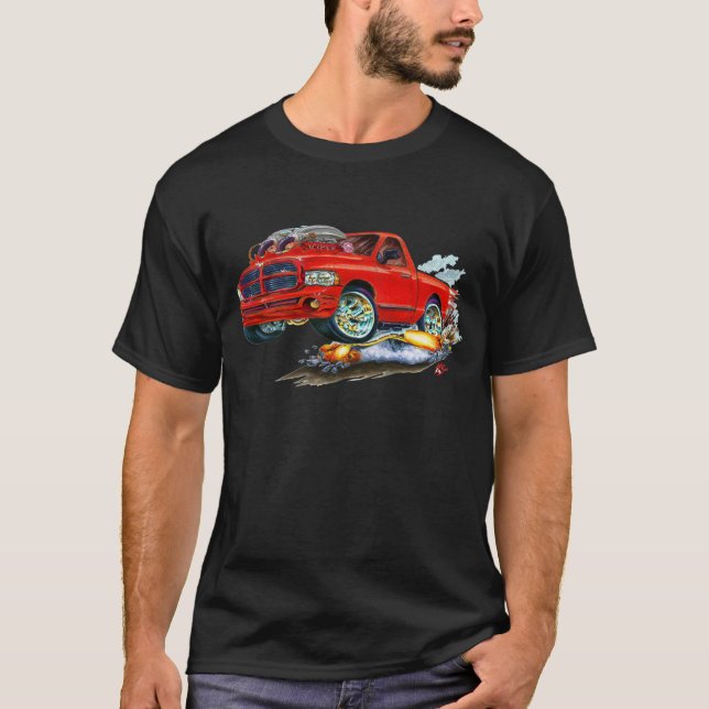 Dodge SRT10 Red Truck T-Shirt (Front)