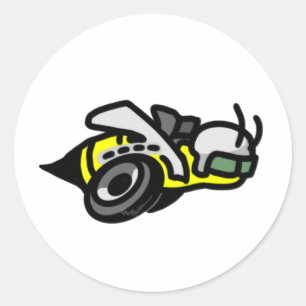 Dodge Super Bee Logo Classic Round Sticker