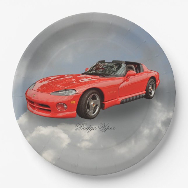 DODGE VIPER PAPER PLATE (Front)