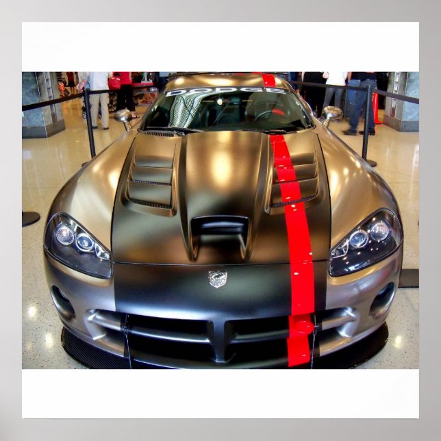 Dodge Viper SportsCar Car showroom poster photo (Front)