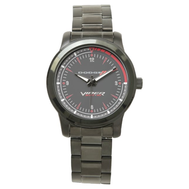 Dodge Viper Stainless Steel Quartz Watch (Front)