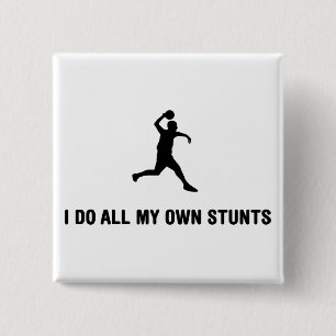 Dodgeball 15 Cm Square Badge