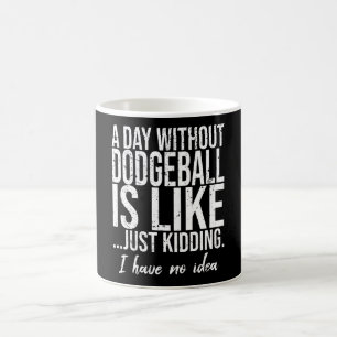 Dodgeball funny sports gift idea coffee mug