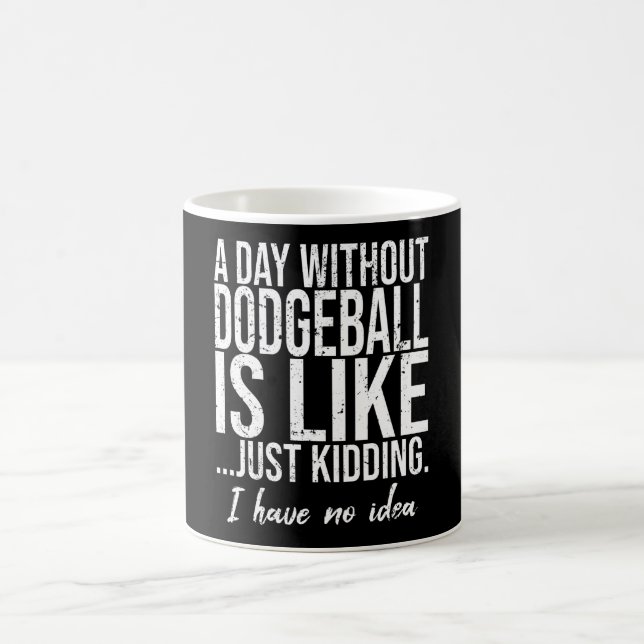 Dodgeball funny sports gift idea coffee mug (Center)