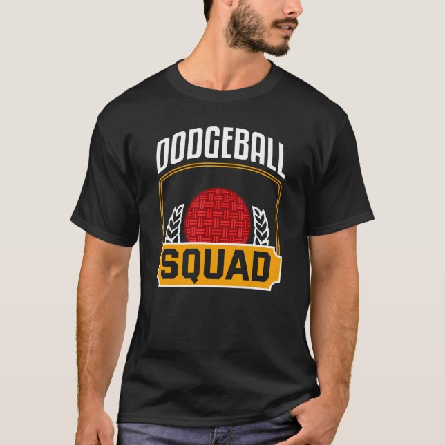 Dodgeball Squad Shirt Funny Dodgeball Team Dodgeba (Front)