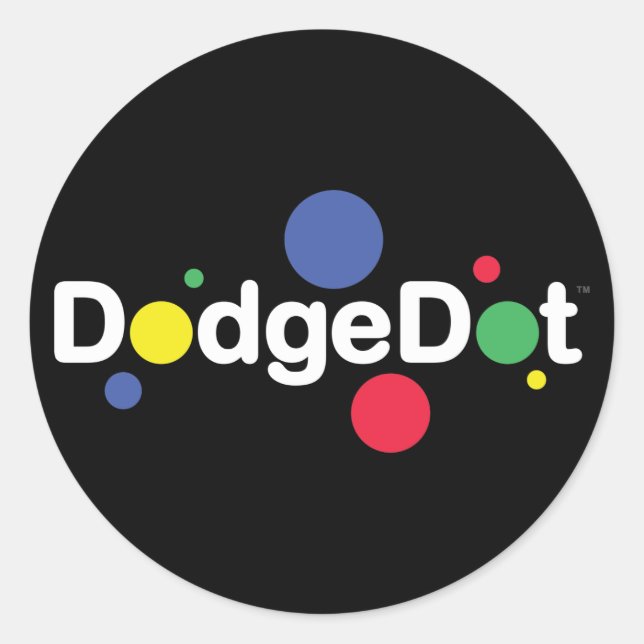 DodgeDot Logo Sticker Sheet (Front)