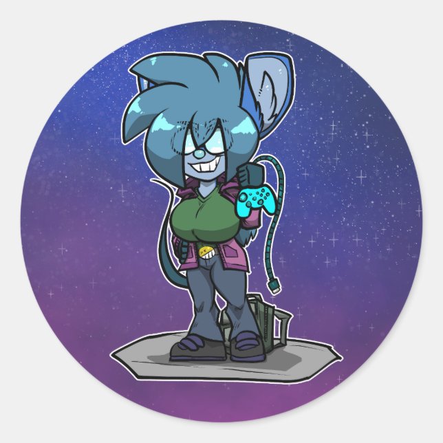 Dodger Chibi Sticker (Front)