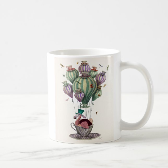 Dodo Balloon with Dragonflies Coffee Mug (Right)