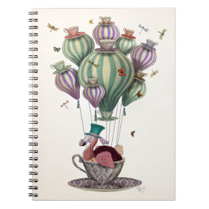 Dodo Balloon with Dragonflies Notebook