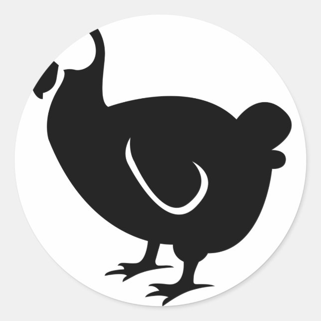 Dodo Bird Classic Round Sticker (Front)