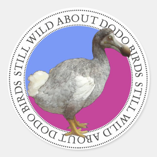 Dodo Bird Classic Round Sticker (Front)