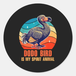 Dodo Birds Lover Ornithologist Dodo Bird Is My Spi Classic Round Sticker