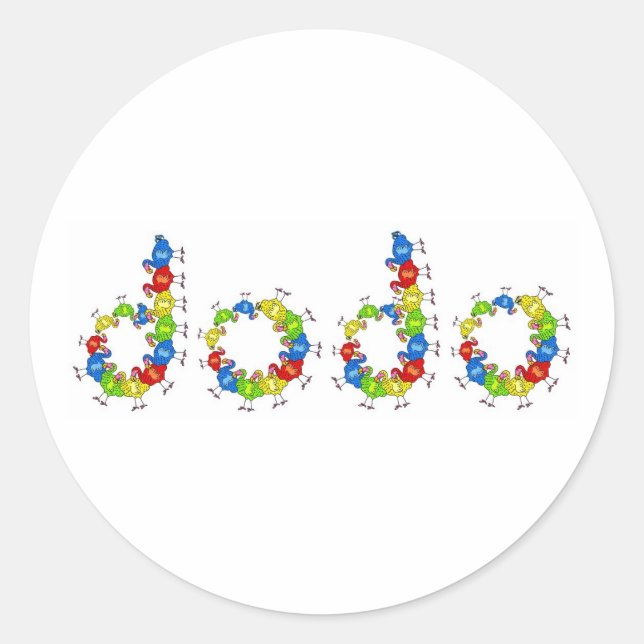 Dodo Classic Round Sticker (Front)