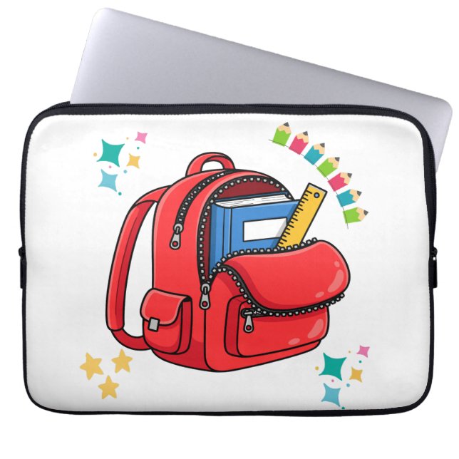 Dodo Craft Studio Welcome Back to School Backpack  Laptop Sleeve (Front)