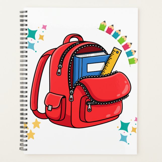 Dodo Craft Studio Welcome Back to School Backpack  Planner (Front)