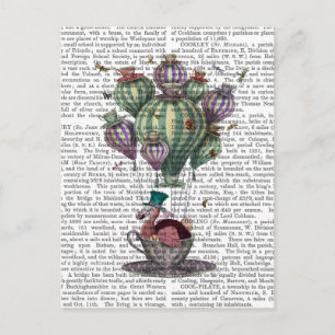 Dodo in Teacup with Dragonflies Postcard