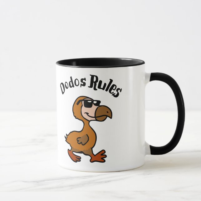 Dodo rules | choose background colour mug (Right)