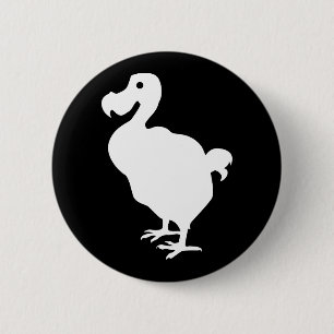 Dodo Silhouette 6 Cm Round Badge