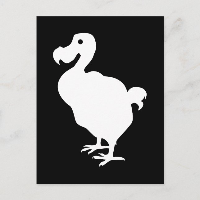 Dodo Silhouette Postcard (Front)