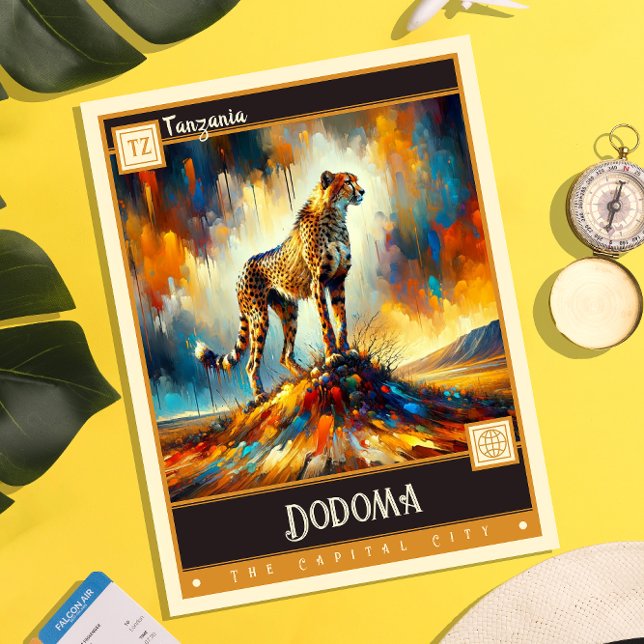 Dodoma, Tanzania | Vintage Painting Postcard (Creator Uploaded)