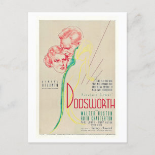 Dodsworth, Film, Movie, Advertising  Postcard