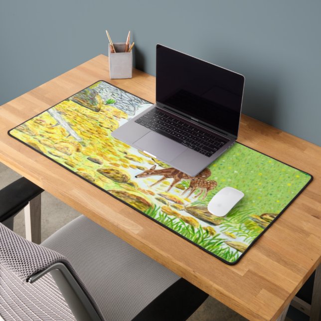 Doe and Fawn Desk Mat (Office 2)