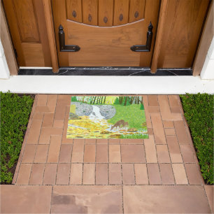 Doe and Fawn Doormat