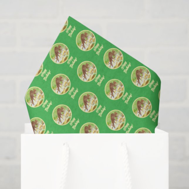 Doe and Fawn Green Tissue Paper (Gift Bag)
