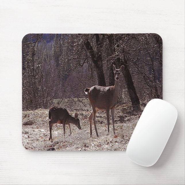 Doe and fawn..... mouse mat (With Mouse)