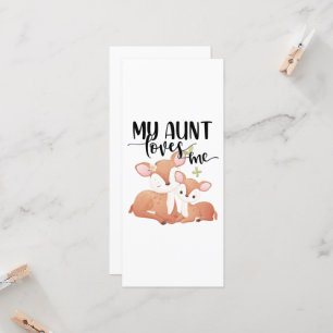 Doe and Fawn My Aunt Loves Me