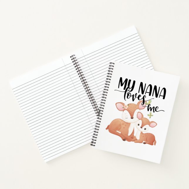 Doe and Fawn My Nana Loves Me Notebook (Inside)