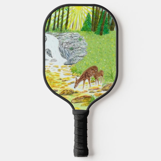 Doe and Fawn Pickleball Paddle (Front)
