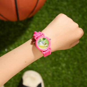 Doe and Fawn Pink Silicon Kids Watch