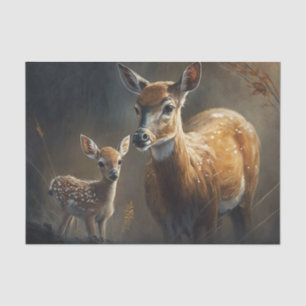 Doe and fawn tissue paper