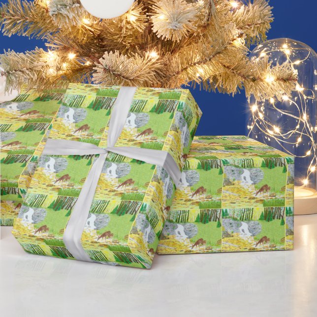 Doe and Fawn Wrapping Paper (Holidays)