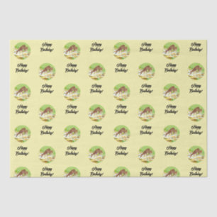 Doe and Fawn Yellow Tissue Paper