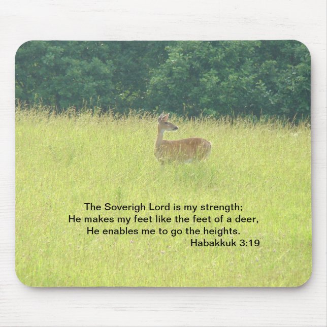 Doe: Habakkuk 3:19 Mouse Mat (Front)