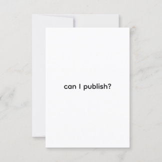 does publish work invitation