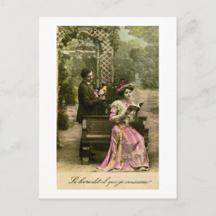 Does that book say 'I love you'? Postcard