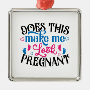Does This Make Me Look Pregnant Metal Tree Decoration