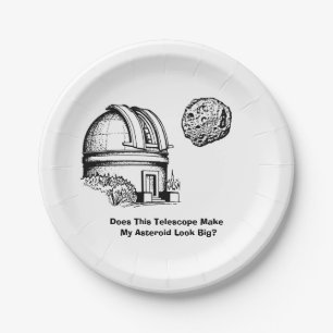 Does This Telescope Make My Asteroid Look Big? Paper Plate