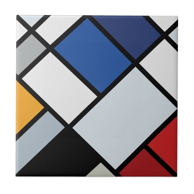 Doesburg - Contra-Composition of Dissonances Tile (Front)